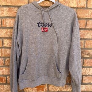 Coors Banquet Gray Hoodie for Men